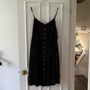 Button down black dress